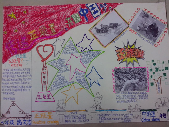 我校举办"追求真善美,传递正能量"小学生手抄报活动
